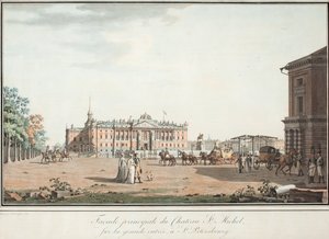 A szentpétervári Mihály-palota látképe, 1806 körül