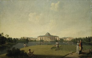 Kilátás a Tauride-palotára a kertből, 1797 előtt