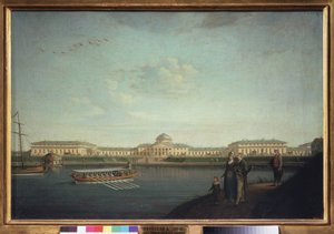 A Tauride-palota a Néva felől nézve (Szentpétervár). Benjamin Paterssen (1748-1815) festménye, olaj, vászon alkotó: Benjamin Patersson