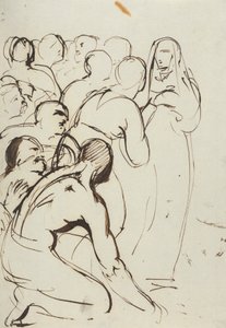 Egy figuracsoport tanulmányozása, térdelés és állás alkotó: Benjamin Robert Haydon