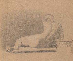 Egy fekvő, akt figura tanulmányozása alkotó: Benjamin Robert Haydon