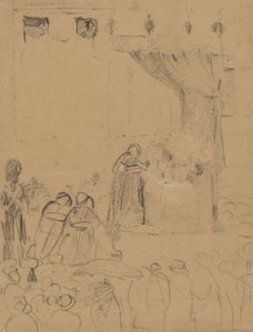Vallási szertartásjelenet tanulmányozása alkotó: Benjamin Robert Haydon
