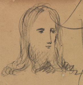Jézus arcának tanulmányozása alkotó: Benjamin Robert Haydon