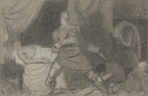 Duncan meggyilkolása – Macbeth a tőrökkel alkotó: Benjamin Robert Haydon