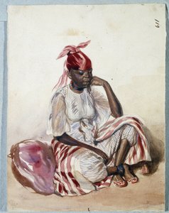 Negresse en costume (akvarell)