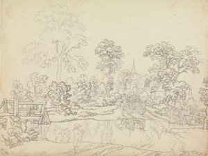 Egy Ford Wrenthamben, Suffolkban alkotó: Benjamin West