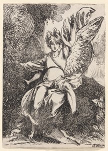 A feltámadás angyala alkotó: Benjamin West