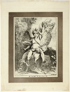 A feltámadás angyala, a Specimens of Polyautography első számából alkotó: Benjamin West