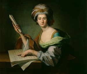 "Anna Maria Schutz, Lady Griffin", c1758-c1764 alkotó: Benjamin West