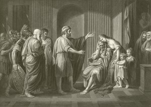 Kleombrotosz száműzése alkotó: Benjamin West