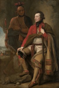 Guy Johnson ezredes és Karonghyontye (David Hill kapitány) alkotó: Benjamin West