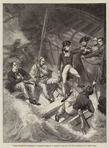 Nelson hadnagy önként jelentkezik egy díjra egy erőszakos lövöldözésben, 1777. november 20. alkotó: Benjamin West