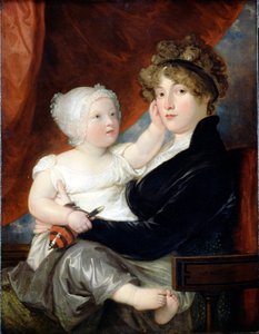 Benjamin West II asszony fiával, Benjamin West III-mal