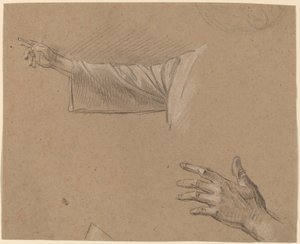 A jobb kar és a bal kéz tanulmányozása alkotó: Benjamin West