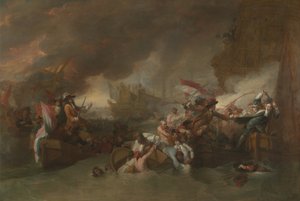 A La Hogue-i csata alkotó: Benjamin West