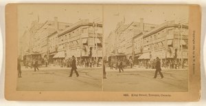 King Street, Toronto, Kanada. alkotó: Benjamin West Kilburn