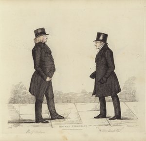 Kiváló edinburghiak, más néven modern athéniak, John Wilson, Esq, az erkölcsfilozófia professzora, George Joseph Bell, esq, a skót jog professzora (színes metszet) alkotó: Benjamin William Crombie