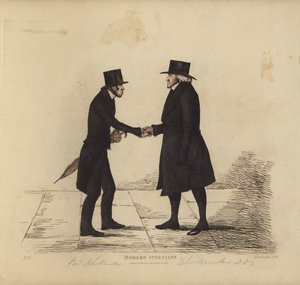 Eminens edinburghiak, más néven modern athéniak, John Hunter tiszteletes, a Tron egyház mestere, Dr. Brunton tiszteletes, kollégája, héber professzor stb. (színes metszet) alkotó: Benjamin William Crombie