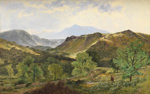 Moel Siabod - a Bőr Völgyében, 1871 alkotó: Benjamin Williams Leader