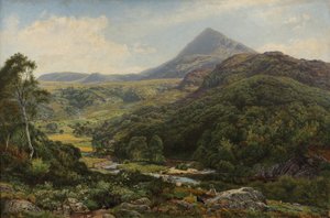 Csendes völgy a walesi dombok között, 1860 alkotó: Benjamin Williams Leader