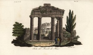 Athéné Archegetis kapujának romjai a Római Agoránál vagy a Forum Romanumnál, Athén, Görögország alkotó: Bennardoni Bennardoni