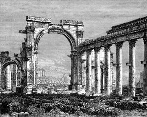Palmyra romjai, Szíria, 19. század