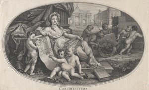 Építészet, 1690. alkotó: Benoit Audran I