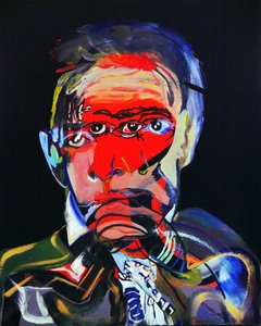 50 jelentős író a történelemben : Juan Rulfo, 2015 (olaj és akril, vászon) alkotó: Benoit Erwann Boucherot