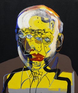 50 jelentős író a történelemben : Pablo Neruda, 2015 (olaj és akril vászon)