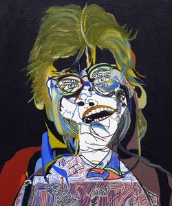 50 jelentős író a történelemben : Stephen King, 2015 (olaj és akril, vászon) alkotó: Benoit Erwann Boucherot