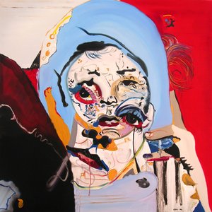 Surportré: Marlène Dietrich és a kislány, 2003 (olaj, vászon) alkotó: Benoit Erwann Boucherot