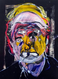 Surportrait : Philip Roth, 2021 (olaj és akril, fapanel) alkotó: Benoit Erwann Boucherot