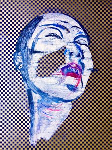 overportrait, 2022 (akril, papír) alkotó: Benoit Erwann Boucherot