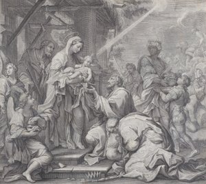 A mágusok imádása, 1714-24. alkotó: Benoît Farjat