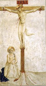 Keresztrefeszítés Szent Dominikussal (freskó) alkotó: Benozzo di Lese di Sandro Gozzoli