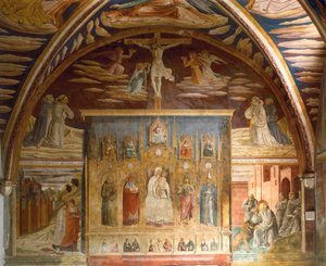 Krisztus és Szent Jeromos életét ábrázoló freskóciklus alkotó: Benozzo di Lese di Sandro Gozzoli