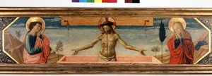 Predelle Krisztussal a jámborságban és a szentekben. Gozzoli Benozzo (1420 - 1497) festménye (részlet) alkotó: Benozzo di Lese di Sandro Gozzoli