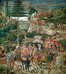 A bölcsek imádása (freskó) alkotó: Benozzo di Lese di Sandro Gozzoli