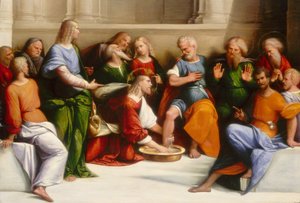 Krisztus, aki megmossa a tanítványok lábát, c. 15201525. alkotó: Benvenuto Tisi da Garofalo