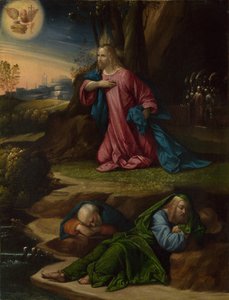 Agónia a kertben, 1520 és 1539 között alkotó: Benvenuto Tisi da Garofalo