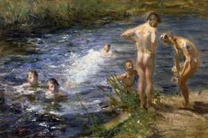 Fiúk a folyónál, 1899.