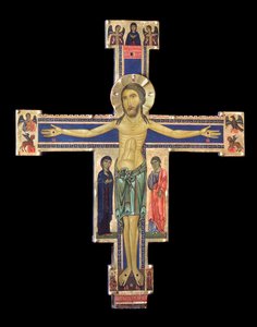 Feszület (Fafestmény, 1228-1236 körül) alkotó: Berlinghiero (fl.1228-36) Berlinghieri