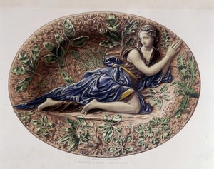 Madeleine au désert – Plat céramique, C. Delange és C. Borneman „” Bernard Palissy munkája” c.