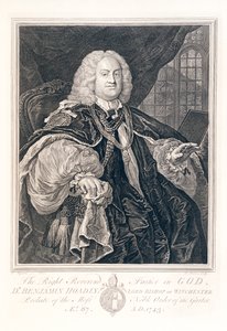 Dr. Benjamin Hoadly, Winchester püspökének portréja, 1743. alkotó: Bernard Baron