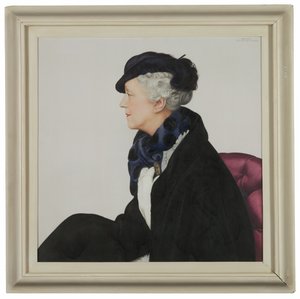 Lady Mendl (1865-1950) portréja, született Ella de Wolfe, "Elsie" (olaj, vászon)