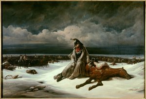 Oroszország nyugdíjba vonulása (1812). Bernard Edouard Swebach (1800-1870) festménye