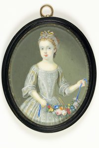 Margaret Cavendish Holles Harley, majd Portland hercegnője (akvarell elefántcsonton)