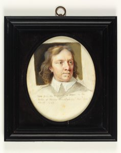 Oliver Cromwell (akvarell elefántcsonton) alkotó: Bernard III Lens