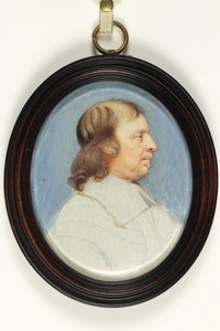 Oliver Cromwell (akvarell elefántcsonton)