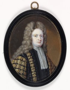 Robert Harley, az alsóház elnöke (akvarell elefántcsonton)